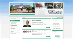 Desktop Screenshot of hambergen.de
